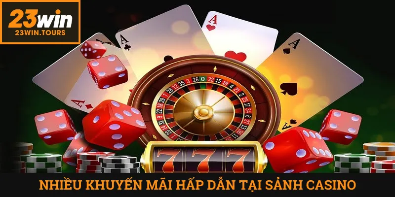 Đa dạng voucher khuyến mãi cho người chơi casino